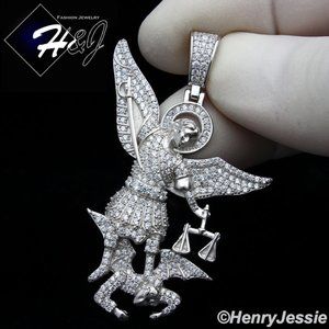 925 STERLING SILVER ST MICHAEL ARCHANGEL PENDANT